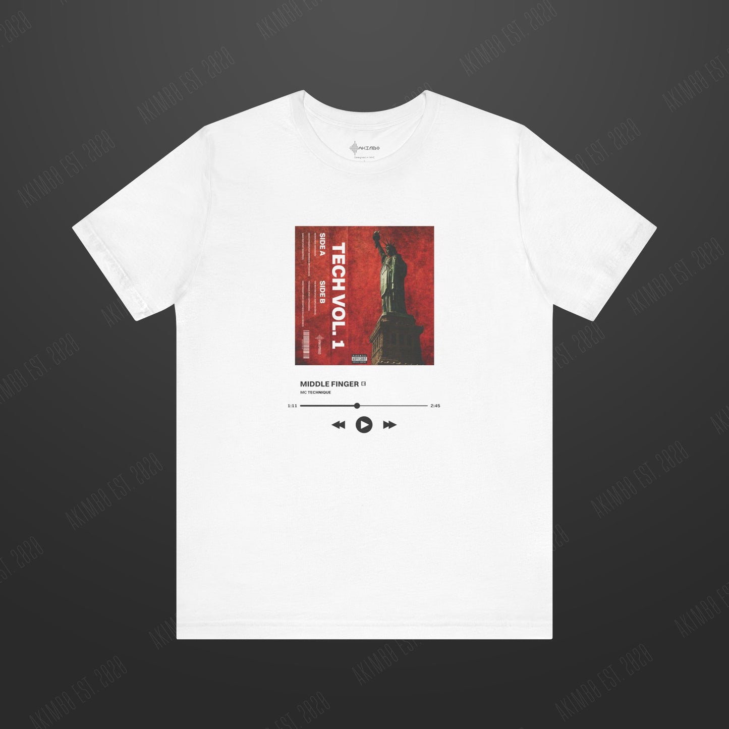 AKIMBO "PRESS PLAY" Tee